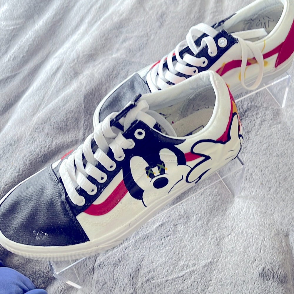 Custom hand painted Mickey Mouse Vans